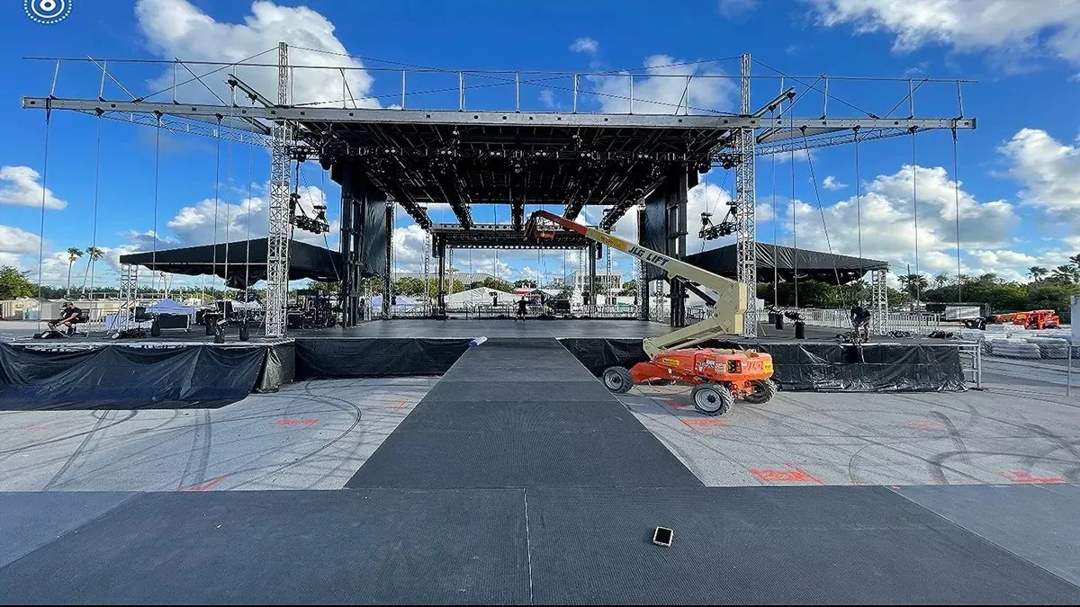 APEX GEN3 stages being built at a waterfront site