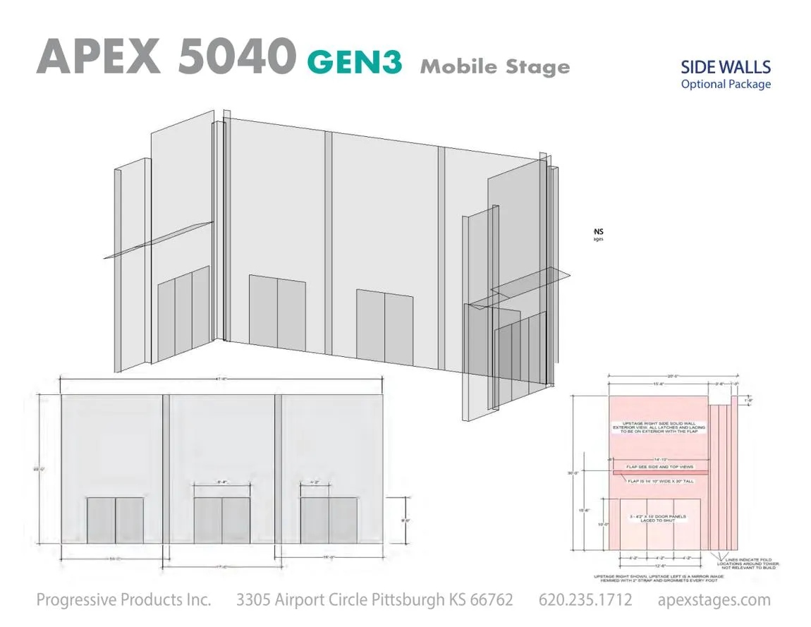 Optional side wall package diagram