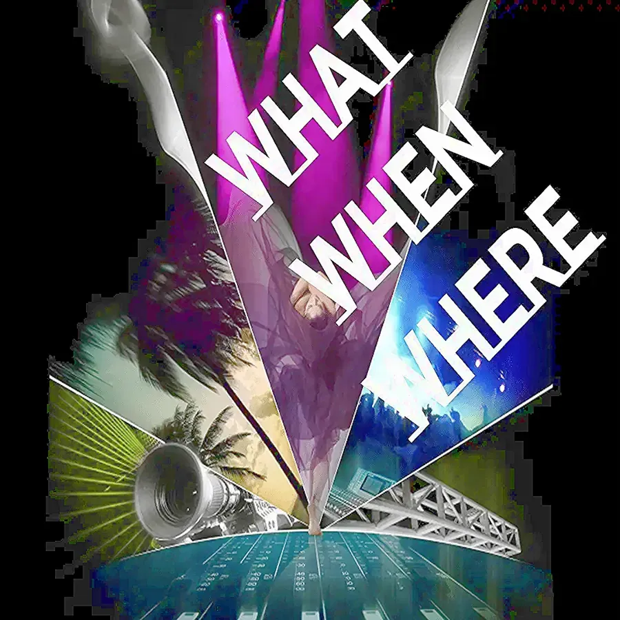 What When Where event graphic designed by the Reflections creative department